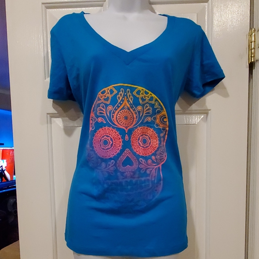 Day of the dead tshirt sugar skull
